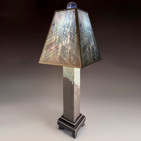 Gray Glass Lamp