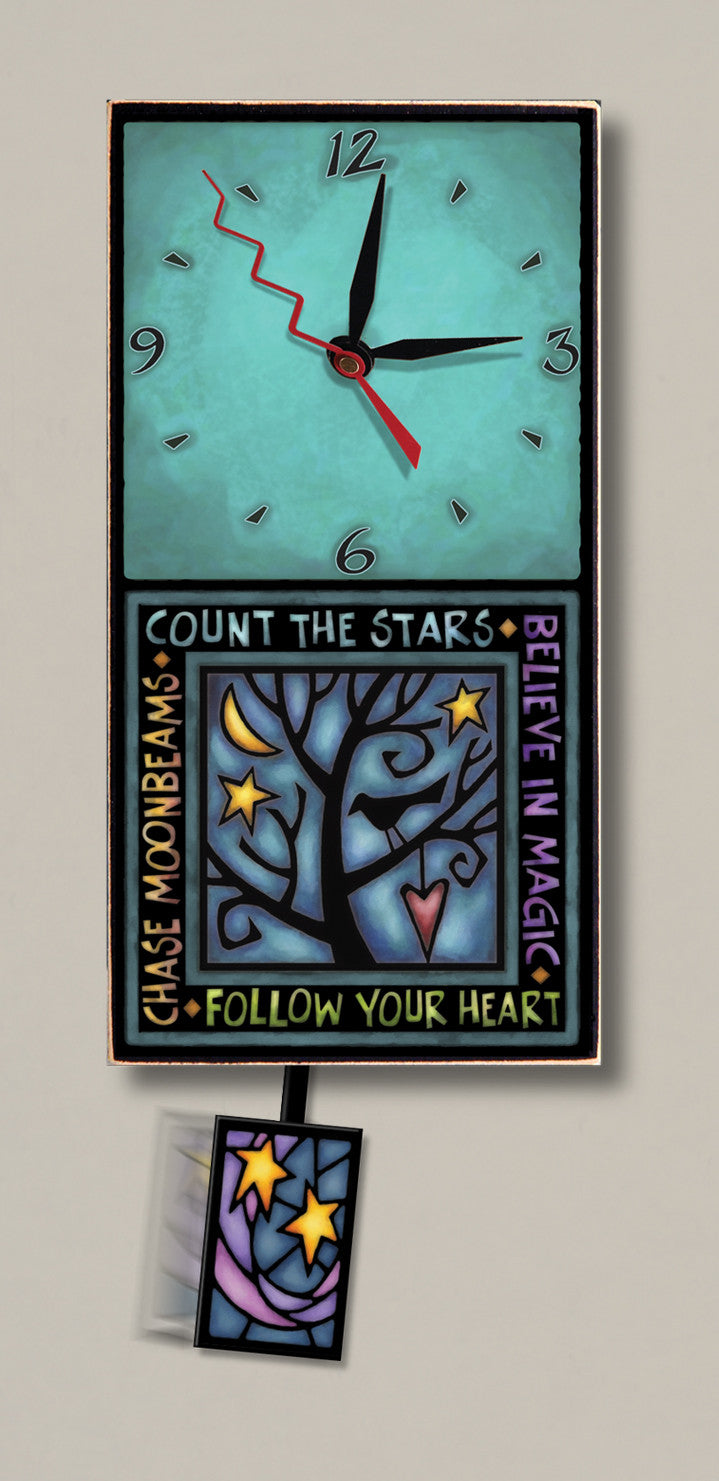 Michael Macone Small Clock - Follow Your Heart
