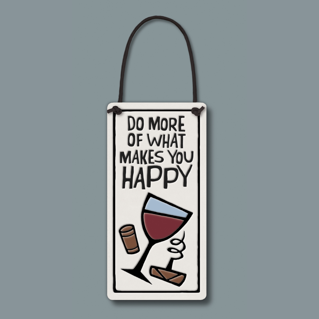 Spooner Creek Wine Tag - Makes You Happy