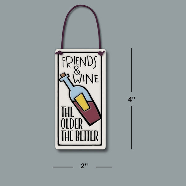 Spooner Creek Wine Tag - Friends & Wine