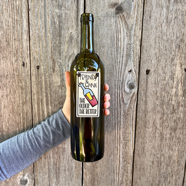 Spooner Creek Wine Tag - Friends & Wine