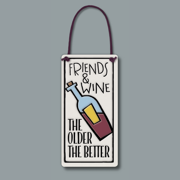 Spooner Creek Wine Tag - Friends & Wine