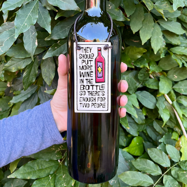 Spooner Creek Wine Tag - Enough For Two