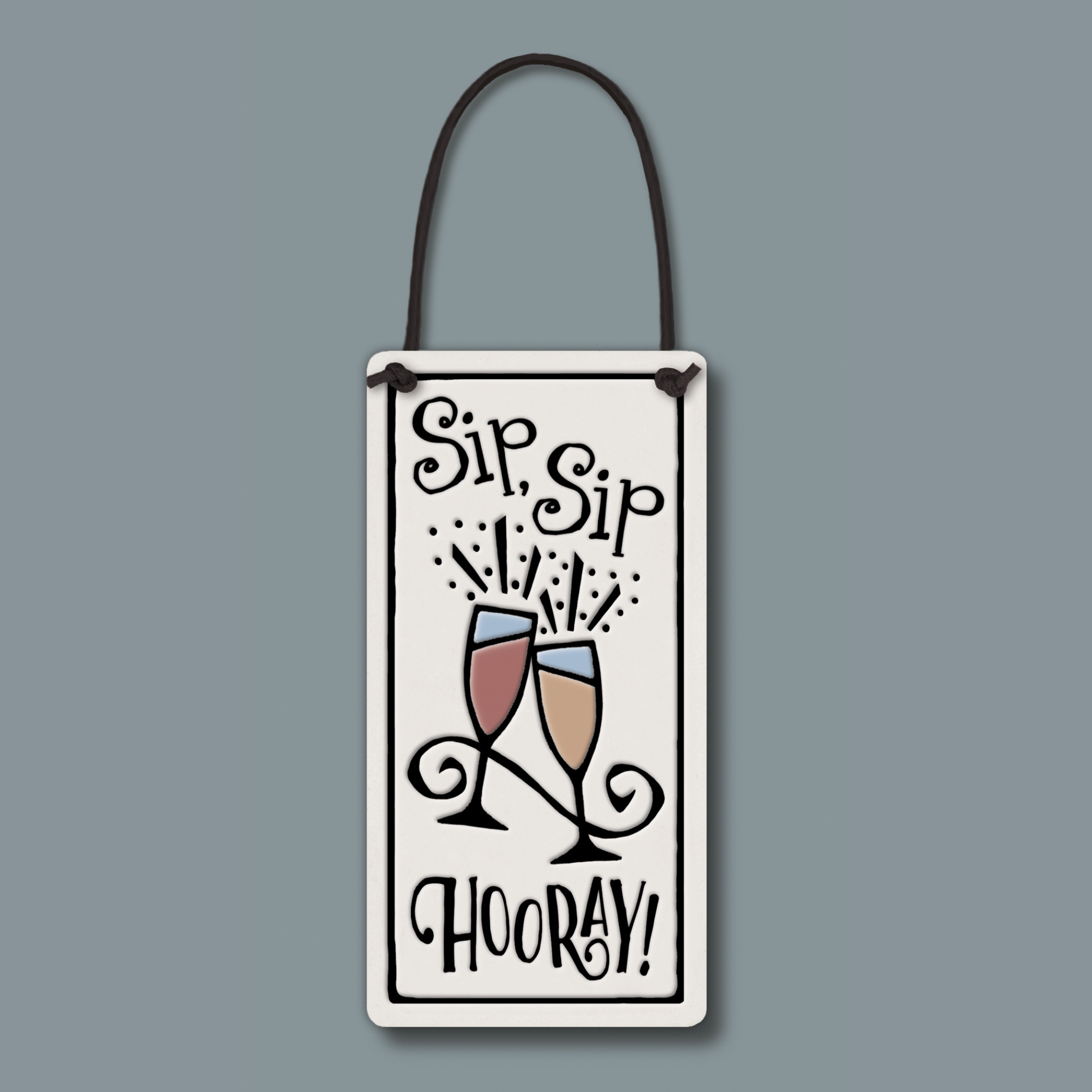 Spooner Creek Wine Tag - Sip Sip Hooray