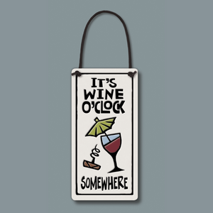 Spooner Creek Wine Tag - Wine O'Clock Somewhere