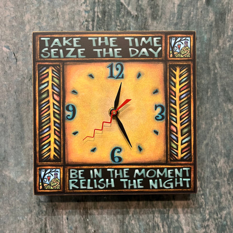 Michael Macone Square Clock - Take the Time