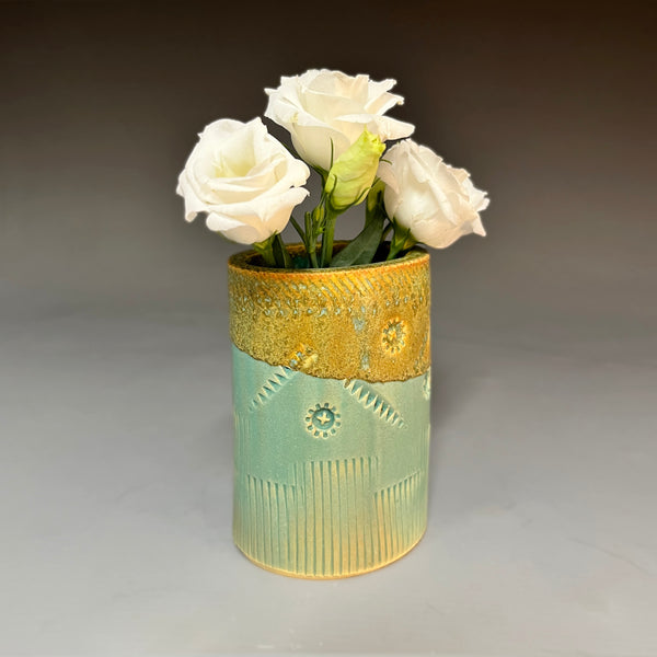 Short Oval Vase