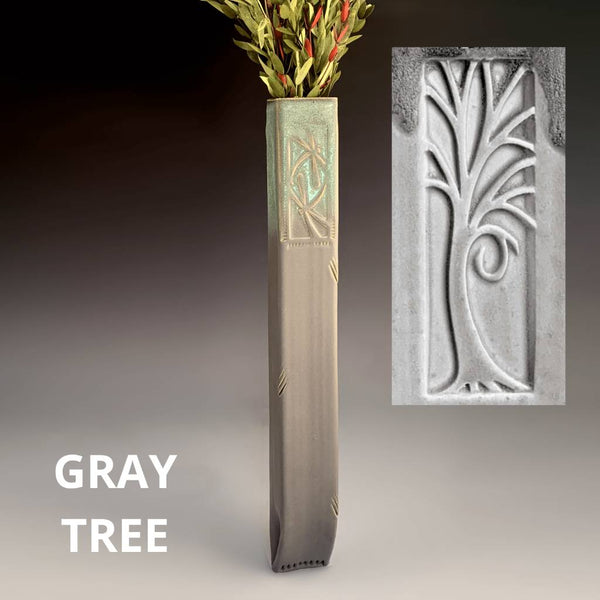 Large Stoneware Wall Vase