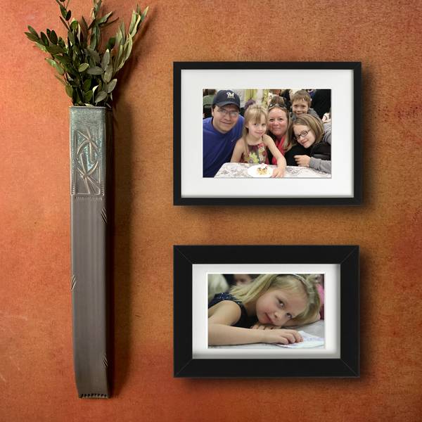 Large Stoneware Wall Vase