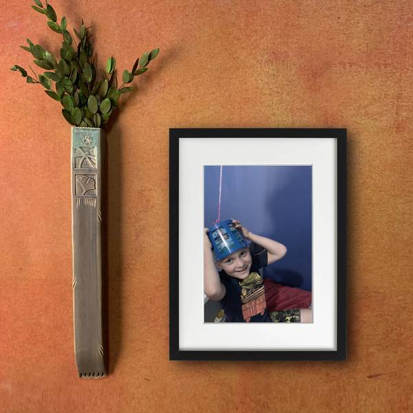 Tall Stoneware Wall Vase