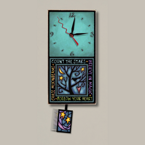 Michael Macone Small Clock - Follow Your Heart