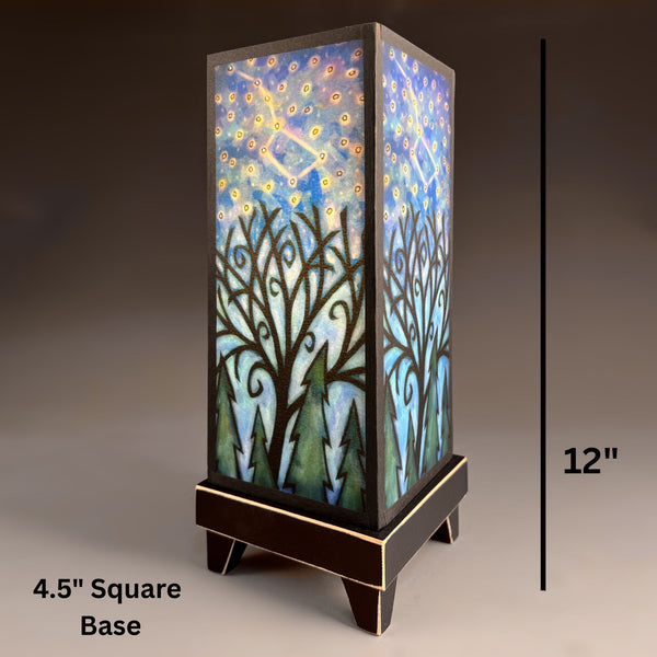 Constellation mood lamp dimensions, 12 inch height 4.5 inch base