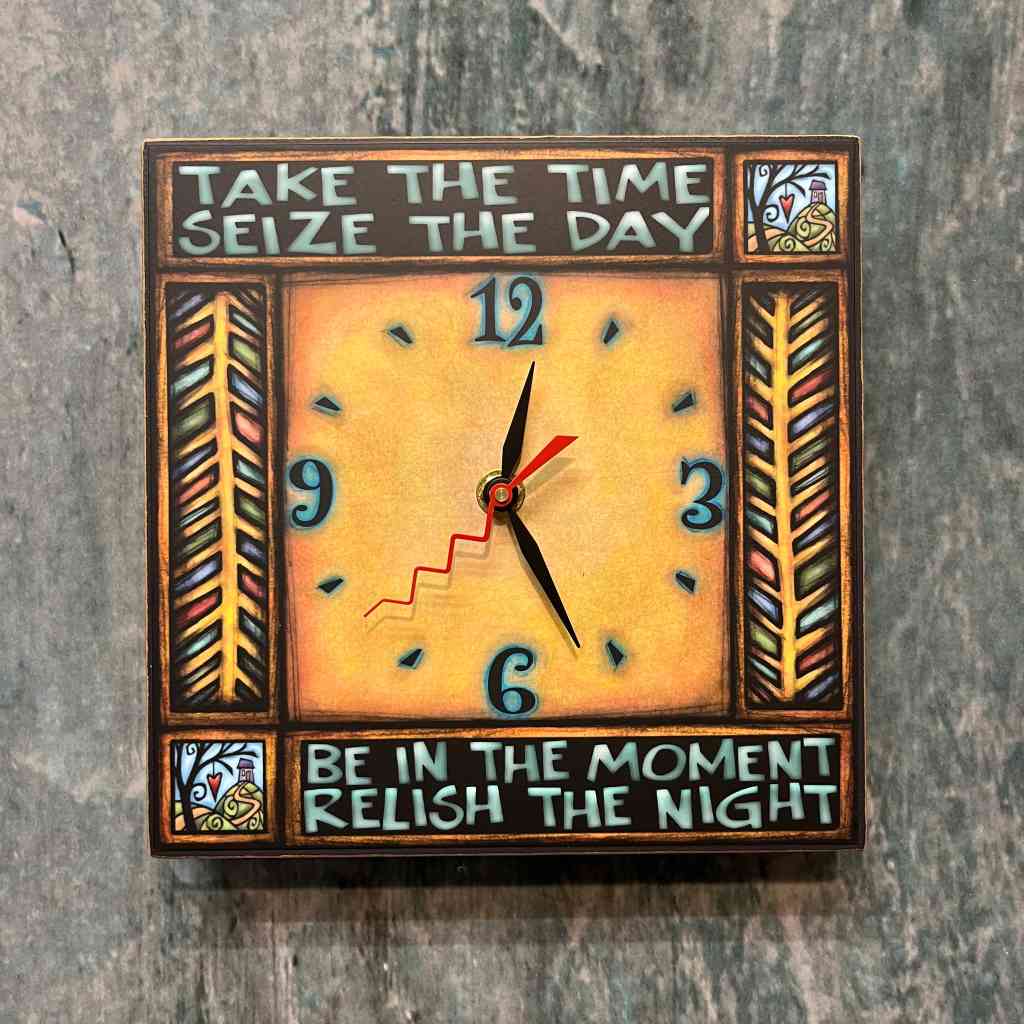 Michael Macone Square Clock - Take the Time