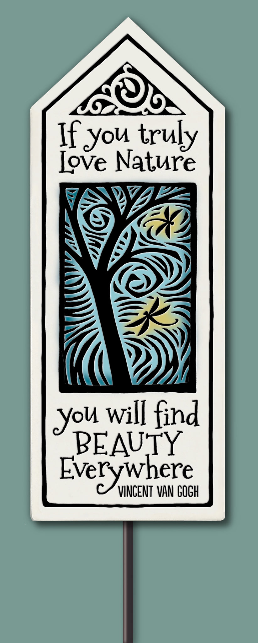 Spooner Creek Garden Tile - Love Nature