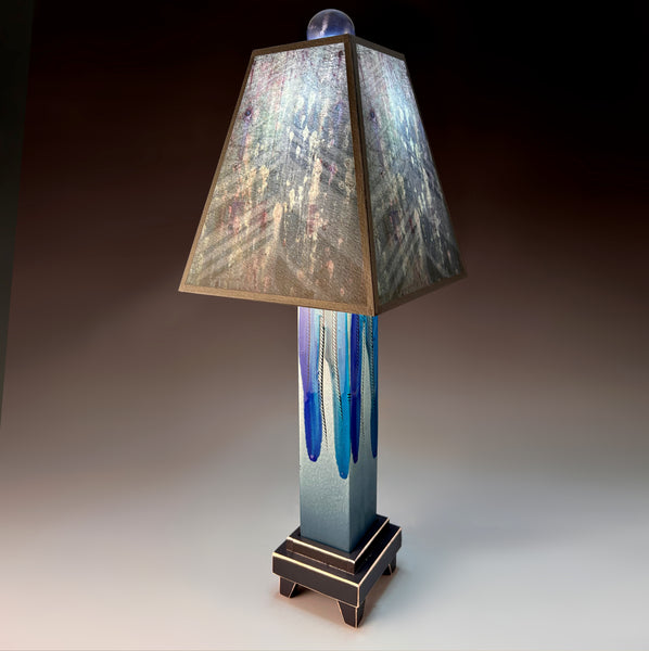 Gray Glass Lamp