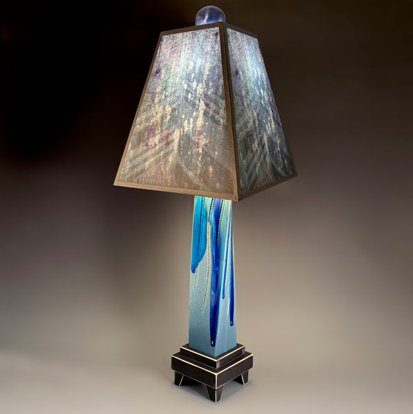 Gray Glass Lamp