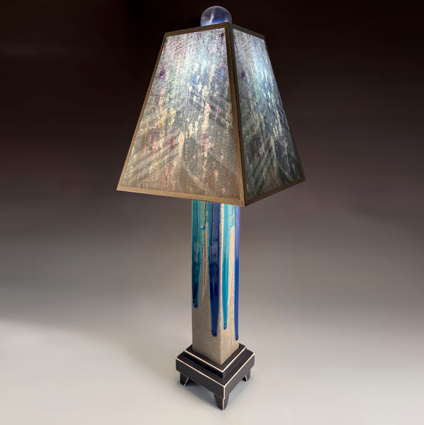 Gray Glass Lamp