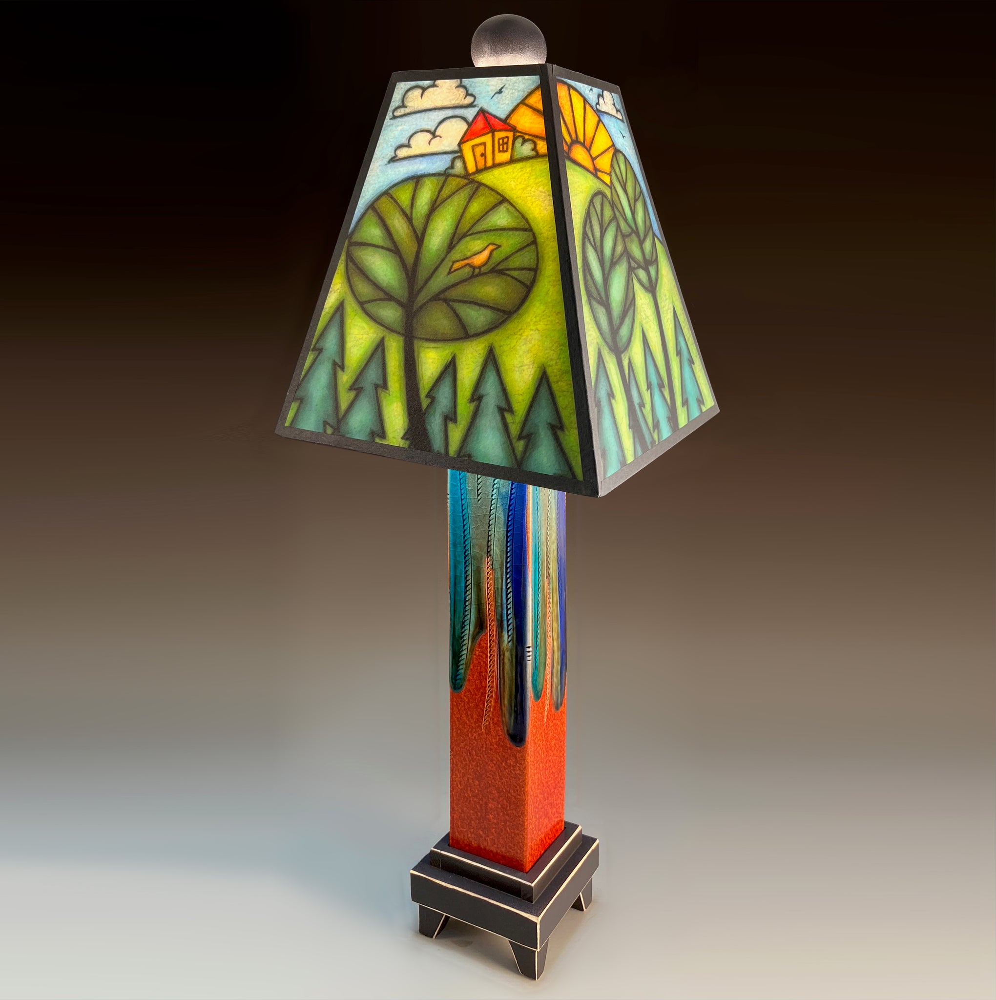 House on Hill Lamp