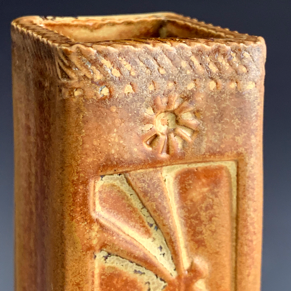 Tall Stoneware Wall Vase