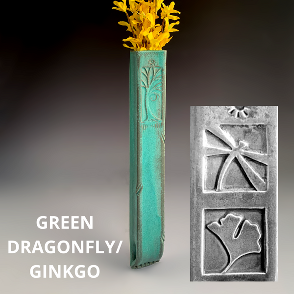 Tall Stoneware Wall Vase