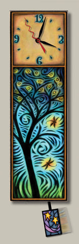 Michael Macone Long Clock - Dragonflies