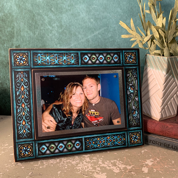 Blue Motif Frame